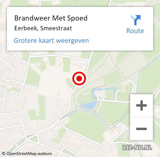 Locatie op kaart van de 112 melding: Brandweer Met Spoed Naar Eerbeek, Smeestraat op 7 juli 2018 02:30