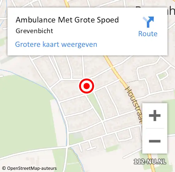 Locatie op kaart van de 112 melding: Ambulance Met Grote Spoed Naar Grevenbicht op 2 maart 2014 20:00