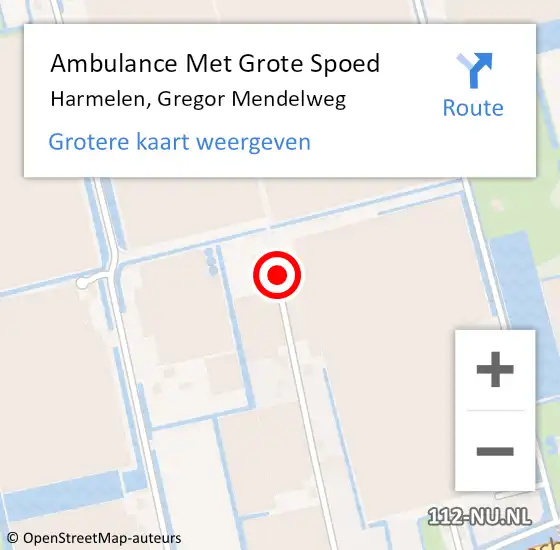 Locatie op kaart van de 112 melding: Ambulance Met Grote Spoed Naar Harmelen, Gregor Mendelweg op 20 juli 2018 17:22