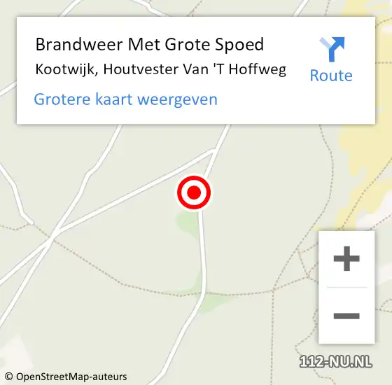 Locatie op kaart van de 112 melding: Brandweer Met Grote Spoed Naar Kootwijk, Houtvester Van 'T Hoffweg op 25 juli 2018 15:00