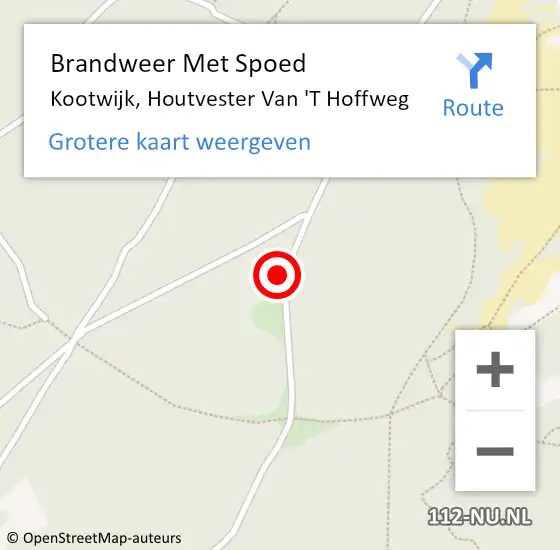 Locatie op kaart van de 112 melding: Brandweer Met Spoed Naar Kootwijk, Houtvester Van 'T Hoffweg op 25 juli 2018 15:21