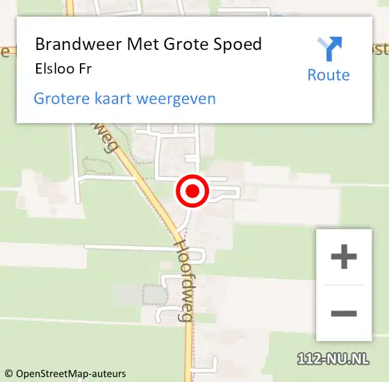 Locatie op kaart van de 112 melding: Brandweer Met Grote Spoed Naar Elsloo Fr op 25 juli 2018 19:08