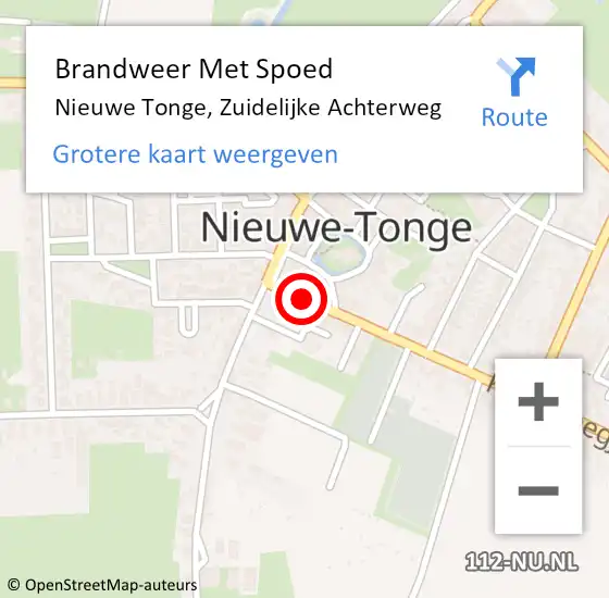 Locatie op kaart van de 112 melding: Brandweer Met Spoed Naar Nieuwe Tonge, Zuidelijke Achterweg op 25 juli 2018 19:43