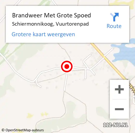 Locatie op kaart van de 112 melding: Brandweer Met Grote Spoed Naar Schiermonnikoog, Vuurtorenpad op 27 juli 2018 19:25