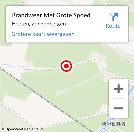 Locatie op kaart van de 112 melding: Brandweer Met Grote Spoed Naar Heeten, Zonnenbergen op 27 juli 2018 23:54