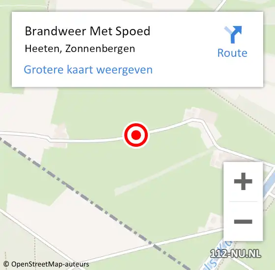 Locatie op kaart van de 112 melding: Brandweer Met Spoed Naar Heeten, Zonnenbergen op 28 juli 2018 02:02