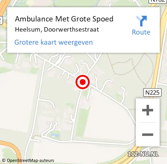 Locatie op kaart van de 112 melding: Ambulance Met Grote Spoed Naar Heelsum, Annaweg op 31 juli 2018 22:21