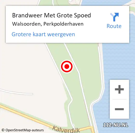 Locatie op kaart van de 112 melding: Brandweer Met Grote Spoed Naar Walsoorden, Perkpolderhaven op 2 augustus 2018 17:28