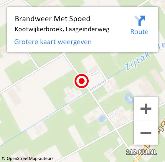 Locatie op kaart van de 112 melding: Brandweer Met Spoed Naar Kootwijkerbroek, Laageinderweg op 2 augustus 2018 20:56