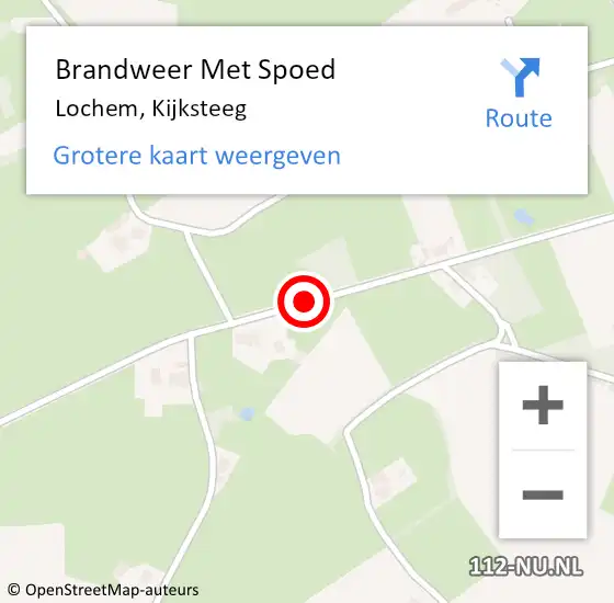 Locatie op kaart van de 112 melding: Brandweer Met Spoed Naar Lochem, Kijksteeg op 7 augustus 2018 14:25