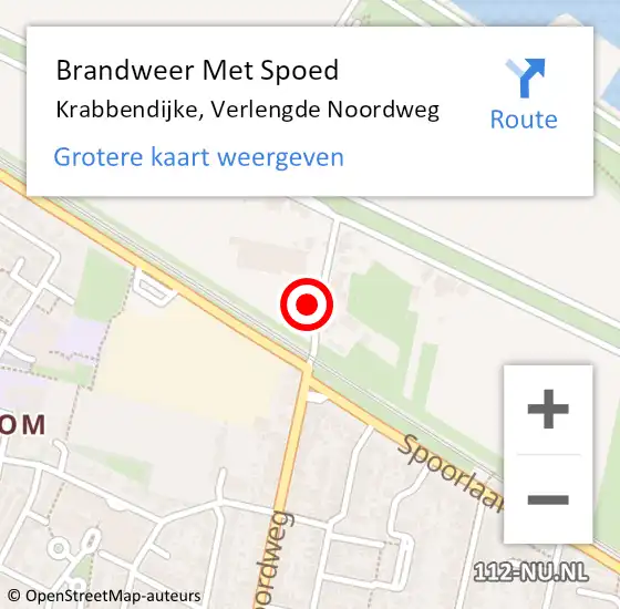 Locatie op kaart van de 112 melding: Brandweer Met Spoed Naar Krabbendijke, Verlengde Noordweg op 7 augustus 2018 20:18