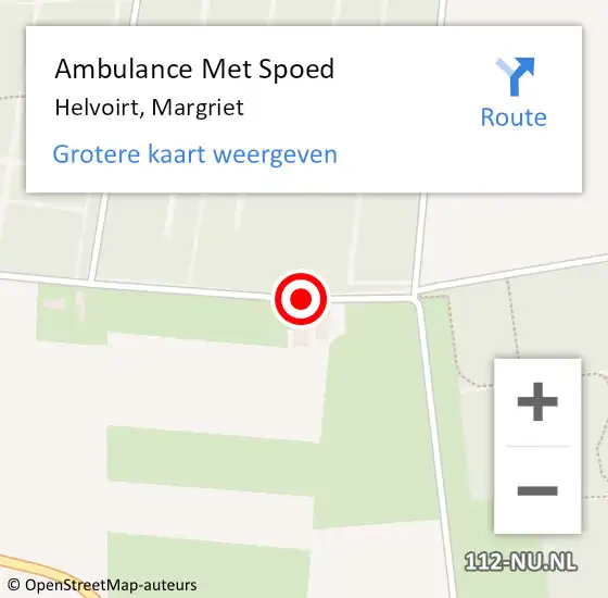 Locatie op kaart van de 112 melding: Ambulance Met Spoed Naar Helvoirt, Margriet op 10 augustus 2018 11:13