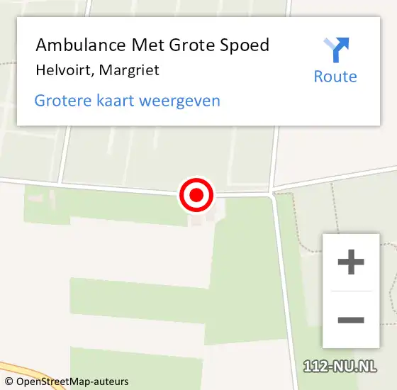 Locatie op kaart van de 112 melding: Ambulance Met Grote Spoed Naar Helvoirt, Margriet op 10 augustus 2018 11:14