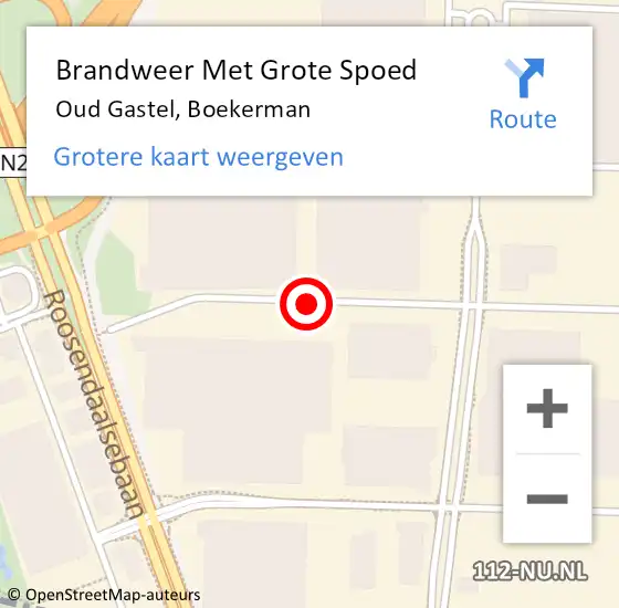 Locatie op kaart van de 112 melding: Brandweer Met Grote Spoed Naar Oud Gastel, Boekerman op 14 augustus 2018 05:16