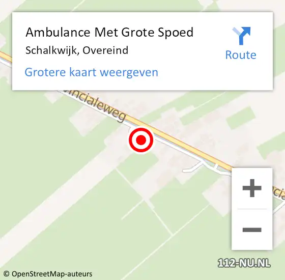 Locatie op kaart van de 112 melding: Ambulance Met Grote Spoed Naar Schalkwijk, Overeind op 17 augustus 2018 05:22