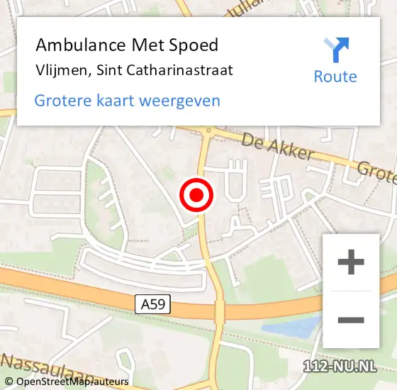 Locatie op kaart van de 112 melding: Ambulance Met Spoed Naar Vlijmen, Sint Catharinastraat op 17 augustus 2018 14:00