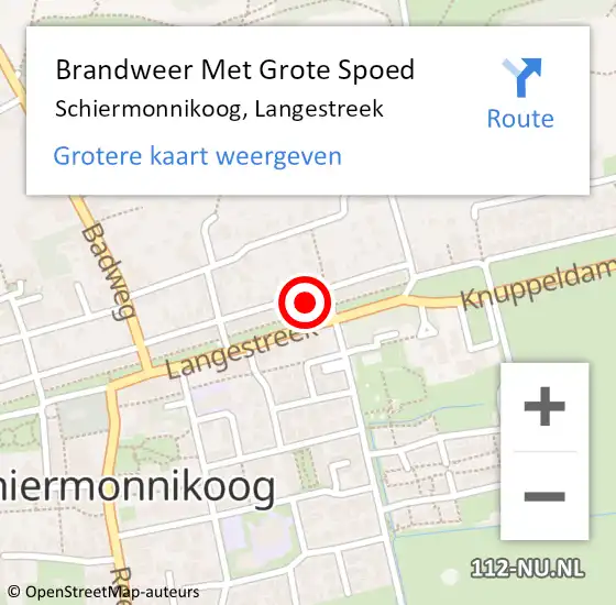 Locatie op kaart van de 112 melding: Brandweer Met Grote Spoed Naar Schiermonnikoog, Langestreek op 6 maart 2014 15:25