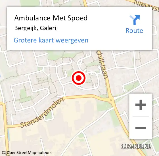 Locatie op kaart van de 112 melding: Ambulance Met Spoed Naar Bergeijk, Galerij op 21 augustus 2018 18:14