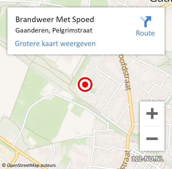 Locatie op kaart van de 112 melding: Brandweer Met Spoed Naar Gaanderen, Pelgrimstraat op 31 augustus 2018 15:42