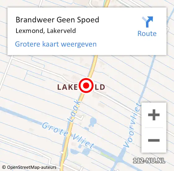 Locatie op kaart van de 112 melding: Brandweer Geen Spoed Naar Lexmond, Lakerveld op 31 augustus 2018 20:55