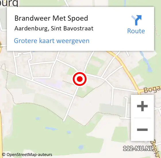 Locatie op kaart van de 112 melding: Brandweer Met Spoed Naar Aardenburg, Sint Bavostraat op 3 september 2018 13:46