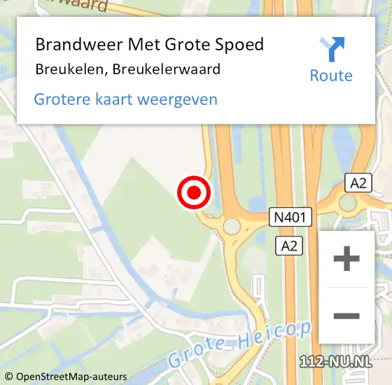 Locatie op kaart van de 112 melding: Brandweer Met Grote Spoed Naar Breukelen, Breukelerwaard op 5 september 2018 07:34