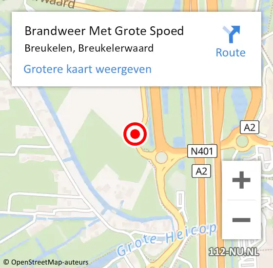 Locatie op kaart van de 112 melding: Brandweer Met Grote Spoed Naar Breukelen, Breukelerwaard op 5 september 2018 07:44
