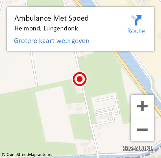 Locatie op kaart van de 112 melding: Ambulance Met Spoed Naar Helmond, Lungendonk op 9 september 2018 19:39