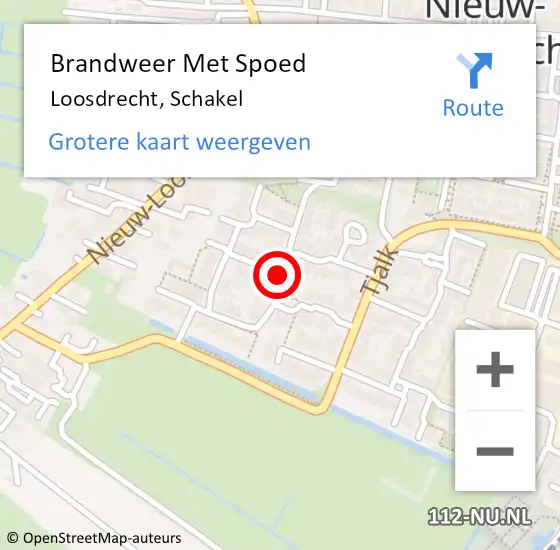 Locatie op kaart van de 112 melding: Brandweer Met Spoed Naar Loosdrecht, Schakel op 22 september 2018 23:34