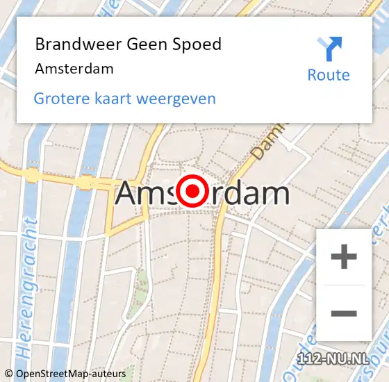 Locatie op kaart van de 112 melding: Brandweer Geen Spoed Naar Amsterdam op 24 september 2018 11:12