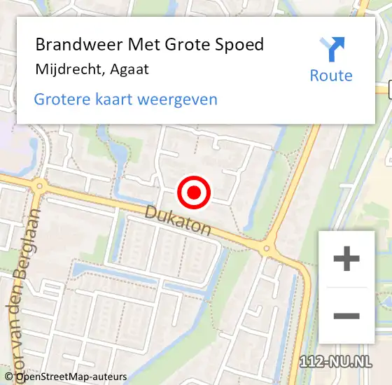 Locatie op kaart van de 112 melding: Brandweer Met Grote Spoed Naar Mijdrecht, Agaat op 23 oktober 2018 14:26