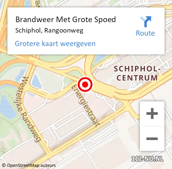 Locatie op kaart van de 112 melding: Brandweer Met Grote Spoed Naar Schiphol, Boulevard op 2 november 2018 06:06