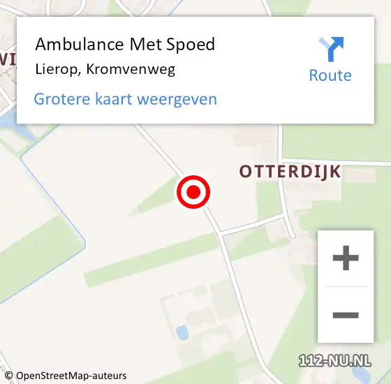 Locatie op kaart van de 112 melding: Ambulance Met Spoed Naar Lierop, Kromvenweg op 7 november 2018 06:42