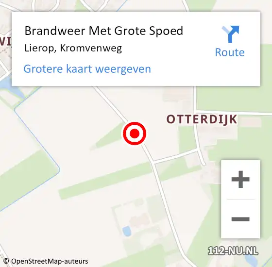 Locatie op kaart van de 112 melding: Brandweer Met Grote Spoed Naar Lierop, Kromvenweg op 7 november 2018 06:44