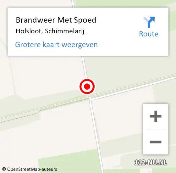 Locatie op kaart van de 112 melding: Brandweer Met Spoed Naar Holsloot, Schimmelarij op 16 november 2018 12:22