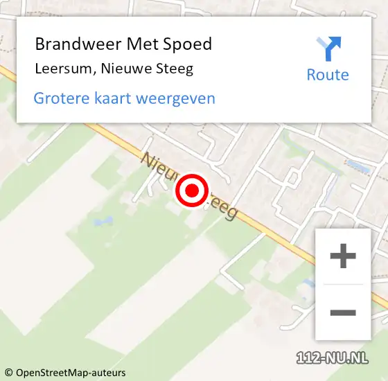 Locatie op kaart van de 112 melding: Brandweer Met Spoed Naar Leersum, Nieuwe Steeg op 29 november 2018 06:02