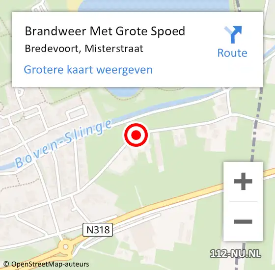 Locatie op kaart van de 112 melding: Brandweer Met Grote Spoed Naar Bredevoort, Misterstraat op 8 december 2018 17:14