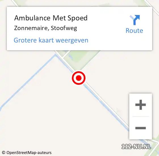 Locatie op kaart van de 112 melding: Ambulance Met Spoed Naar Zonnemaire, Stoofweg op 17 maart 2014 09:24