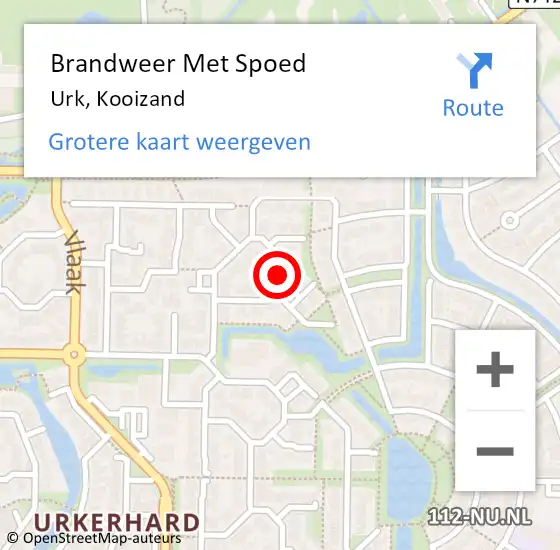 Locatie op kaart van de 112 melding: Brandweer Met Spoed Naar Urk, Kooizand op 18 december 2018 11:27