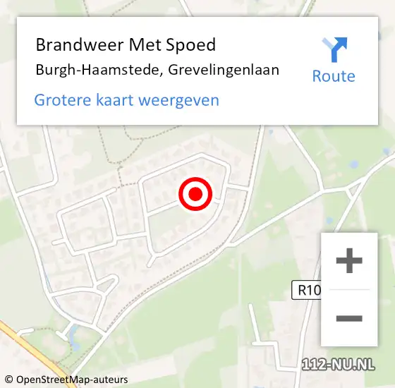 Locatie op kaart van de 112 melding: Brandweer Met Spoed Naar Burgh-Haamstede, Grevelingenlaan op 23 december 2018 15:11