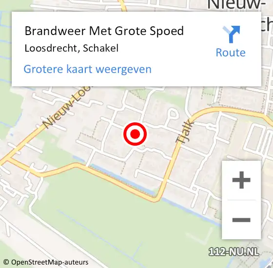 Locatie op kaart van de 112 melding: Brandweer Met Grote Spoed Naar Loosdrecht, Schakel op 24 december 2018 01:11