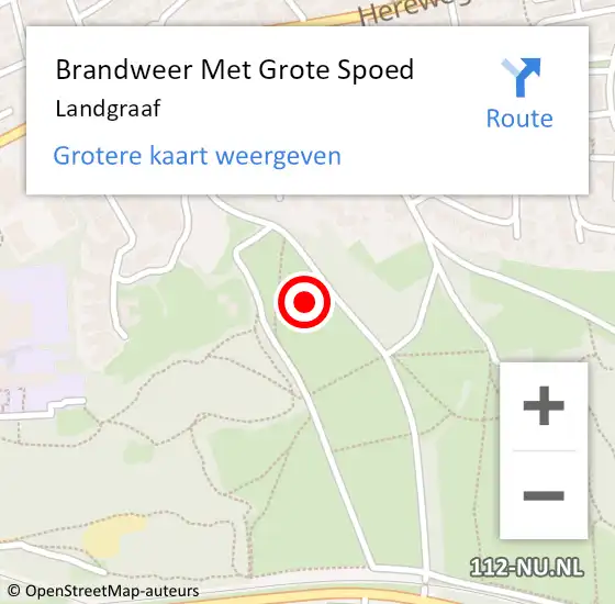 Locatie op kaart van de 112 melding: Brandweer Met Grote Spoed Naar Landgraaf op 28 december 2018 07:50