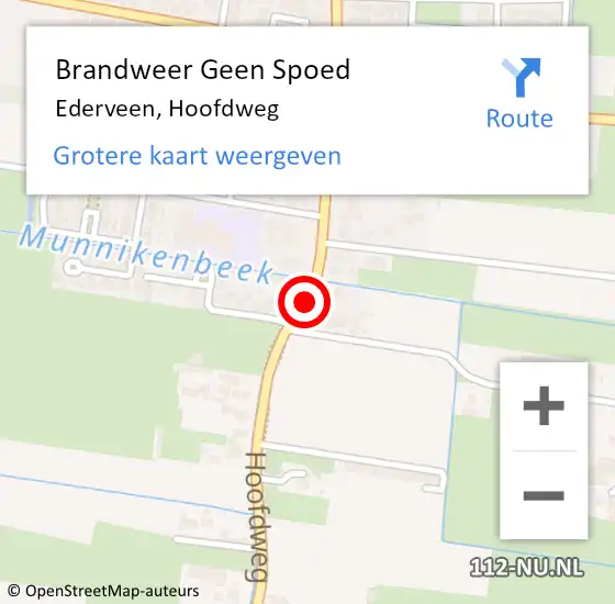 Locatie op kaart van de 112 melding: Brandweer Geen Spoed Naar Ederveen, Hoofdweg op 28 december 2018 16:02