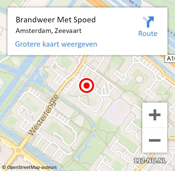 Locatie op kaart van de 112 melding: Brandweer Met Spoed Naar Amsterdam, Zeevaart op 30 december 2018 13:21