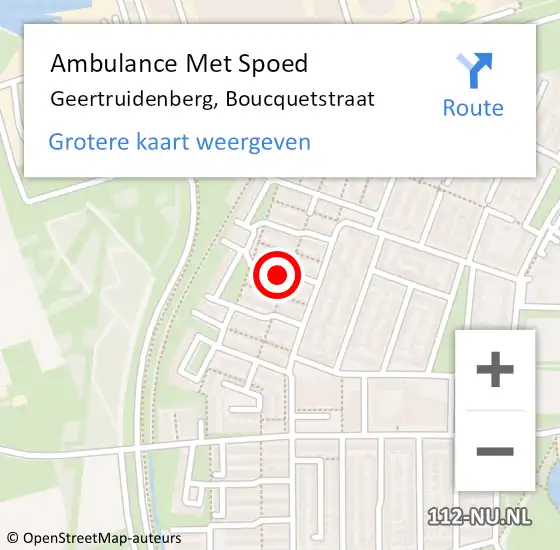 Locatie op kaart van de 112 melding: Ambulance Met Spoed Naar Geertruidenberg, Boucquetstraat op 31 december 2018 06:47