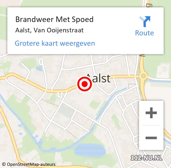 Locatie op kaart van de 112 melding: Brandweer Met Spoed Naar Aalst, Van Ooijenstraat op 31 december 2018 23:05