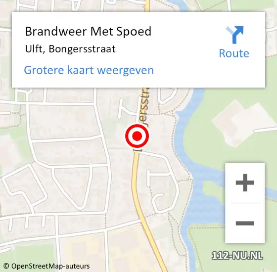 Locatie op kaart van de 112 melding: Brandweer Met Spoed Naar Ulft, Bongersstraat op 31 december 2018 23:16