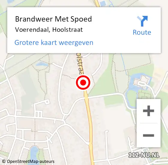 Locatie op kaart van de 112 melding: Brandweer Met Spoed Naar Voerendaal, Hoolstraat op 1 januari 2019 03:38