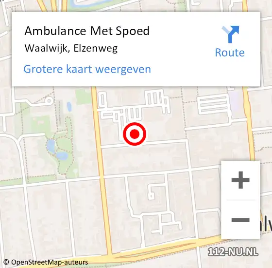 Locatie op kaart van de 112 melding: Ambulance Met Spoed Naar Waalwijk, Massenetstraat op 13 januari 2019 16:44