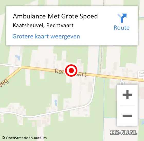 Locatie op kaart van de 112 melding: Ambulance Met Grote Spoed Naar Kaatsheuvel, Rechtvaart op 22 januari 2019 11:32